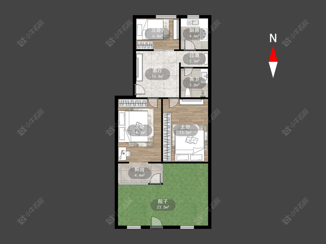 建材新村房源户型图 常州建材新村在售二手房源户型图_小牛看房