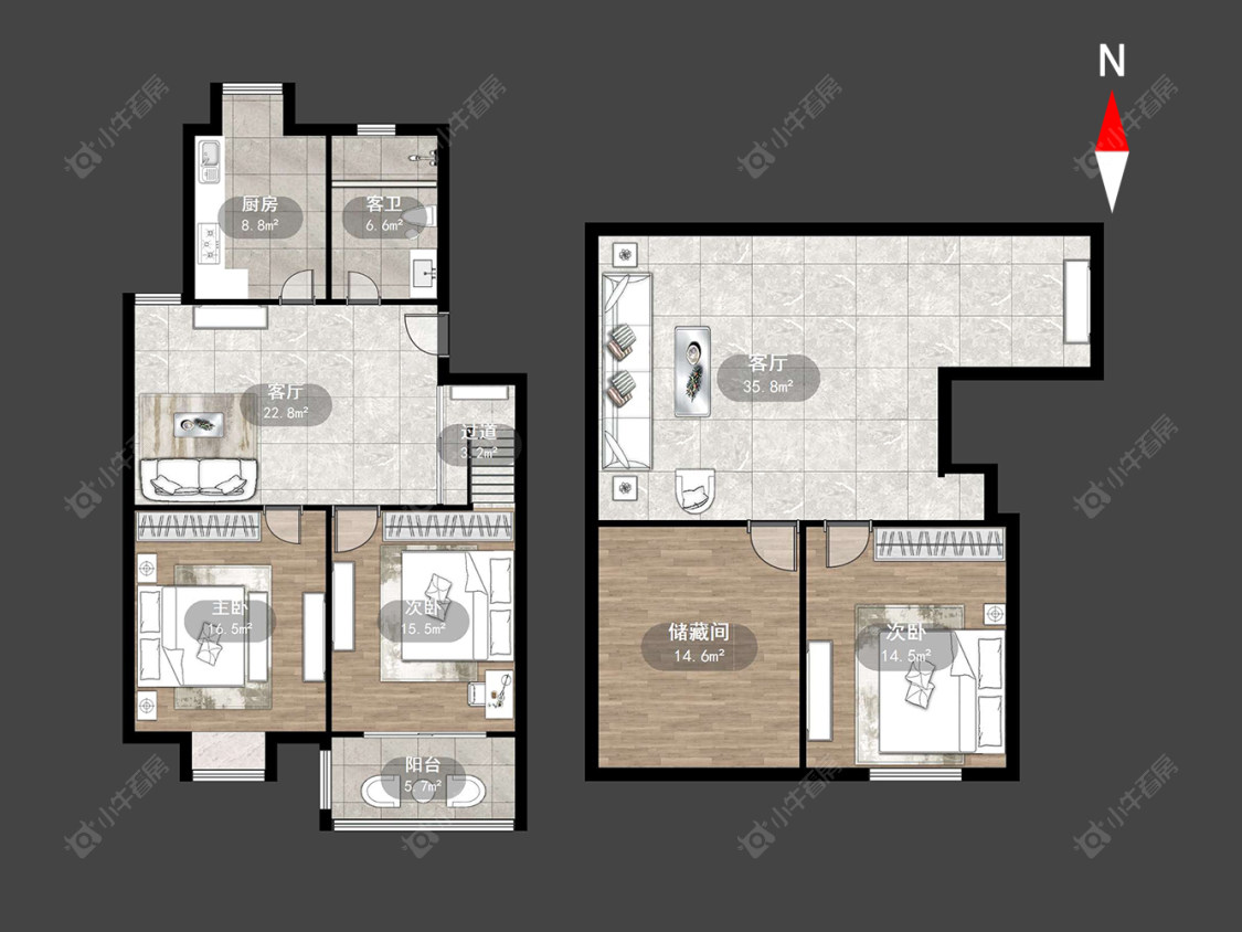 河苑家园二期房源户型图 常州河苑家园二期在售二手房源户型图_小牛看房