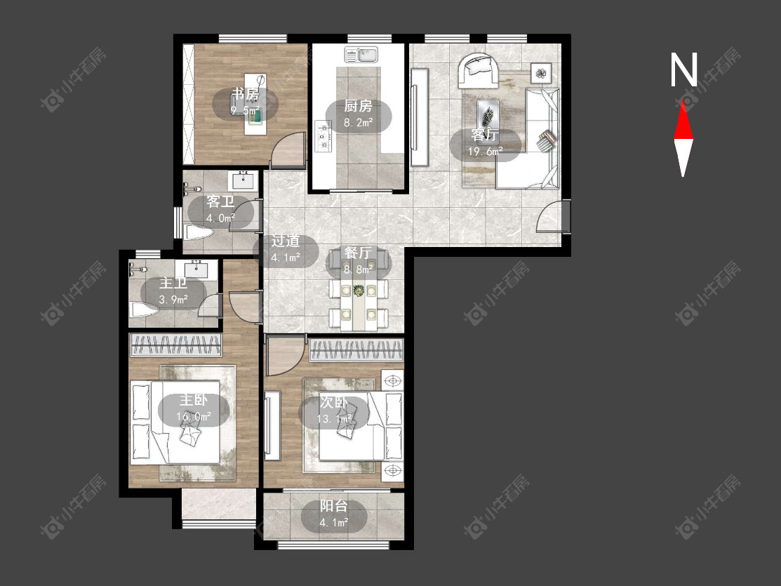 常州新乐花园在售二手房源户型图_小牛看房