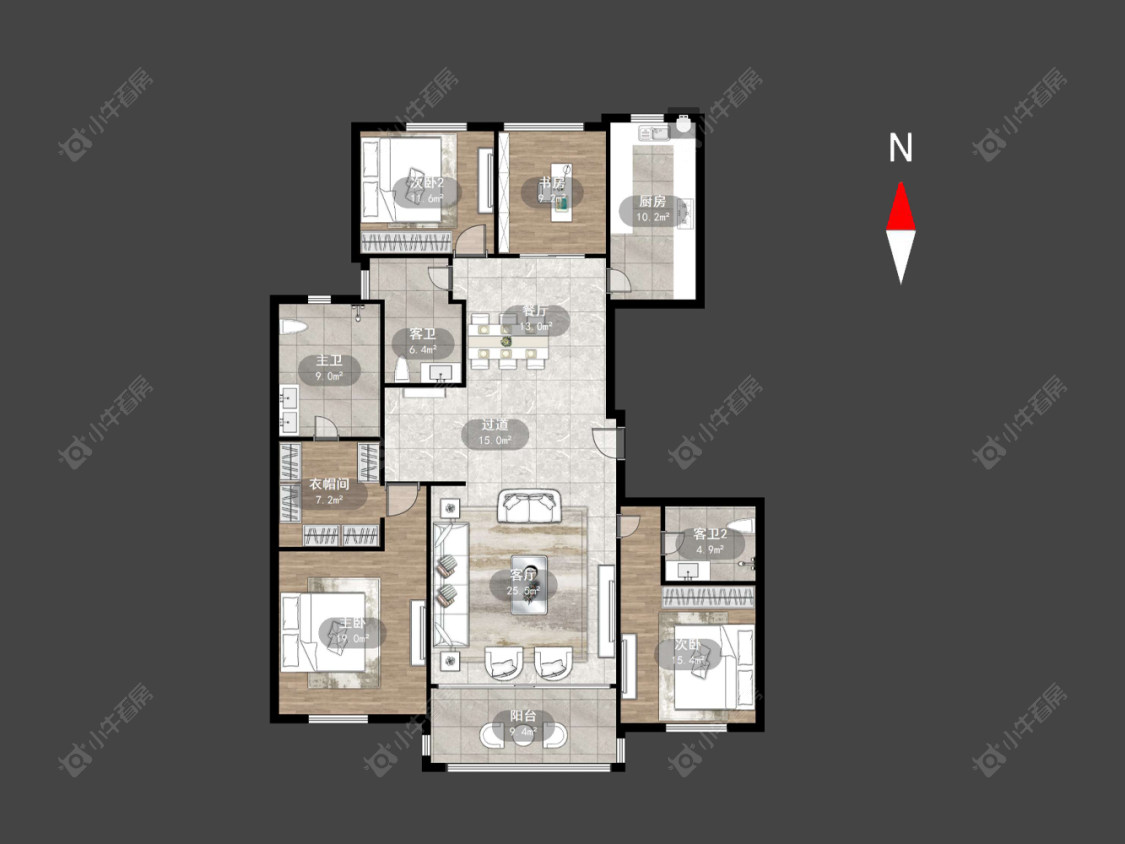 常州九龙仓国宾1号在售二手房源户型图_小牛看房