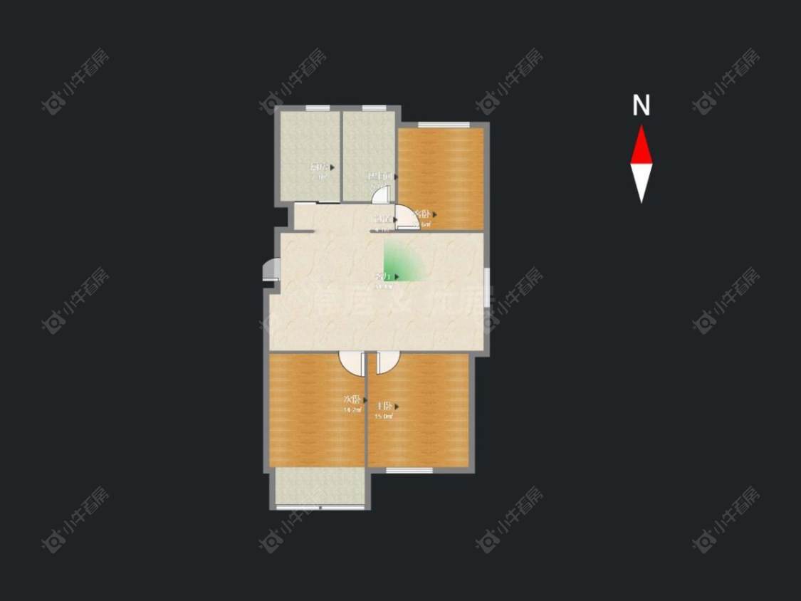 常州玲珑花园在租房源户型图_小牛看房