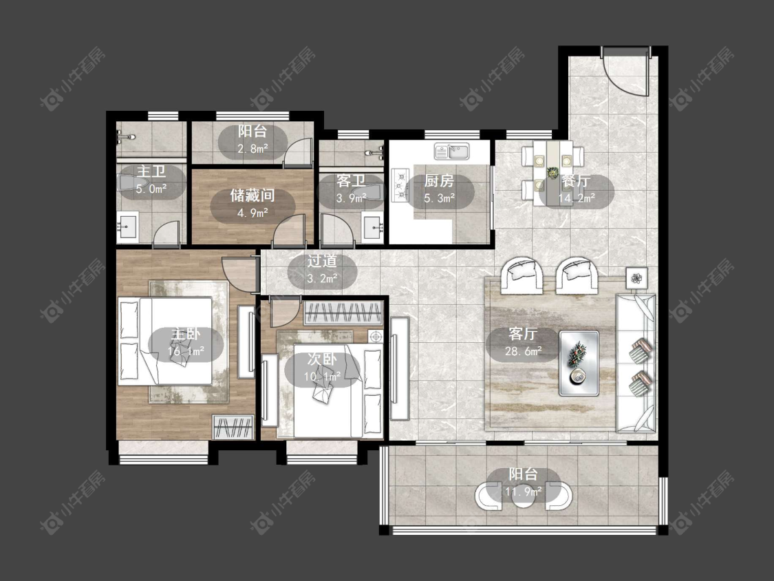 丹阳璞悦观邸在售二手房源户型图_小牛看房