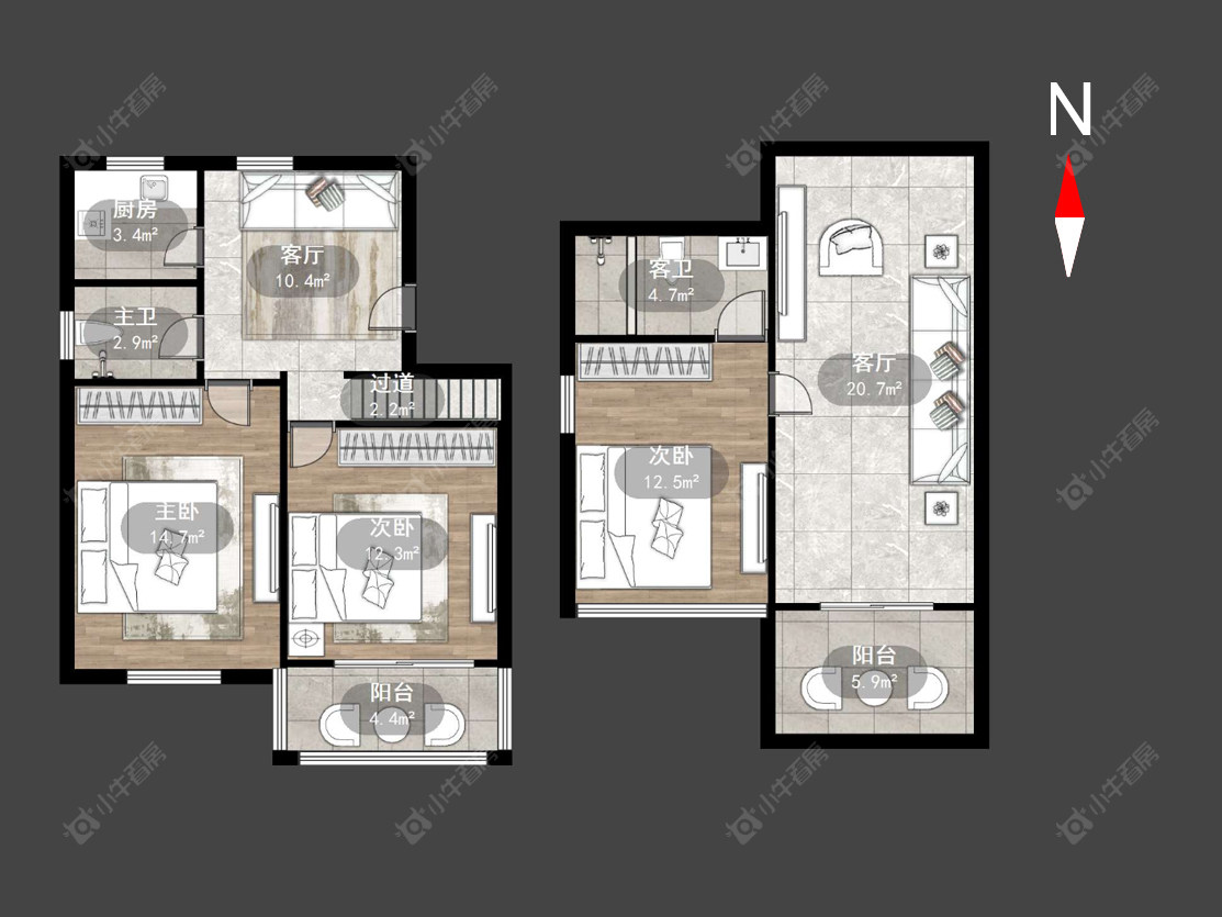 常州朝阳三村在售二手房源户型图_小牛看房
