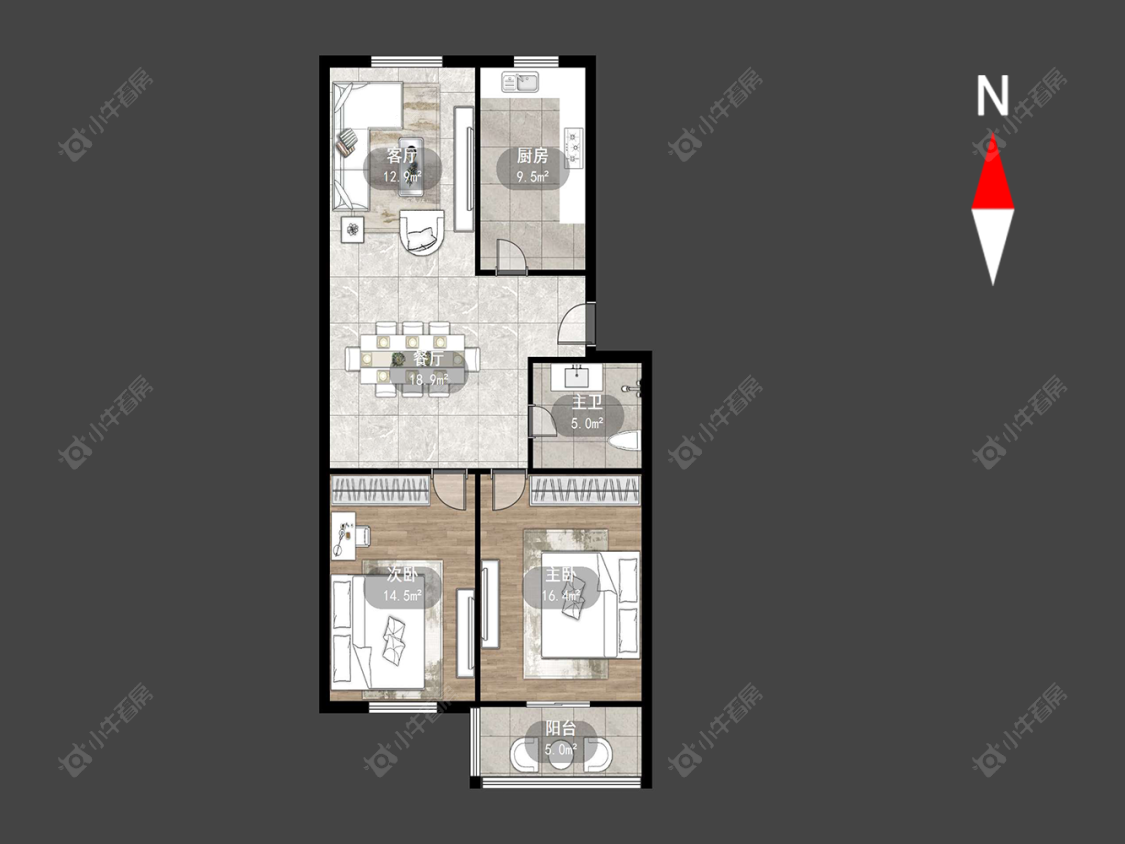 常州兰翔二村在售二手房源户型图_小牛看房