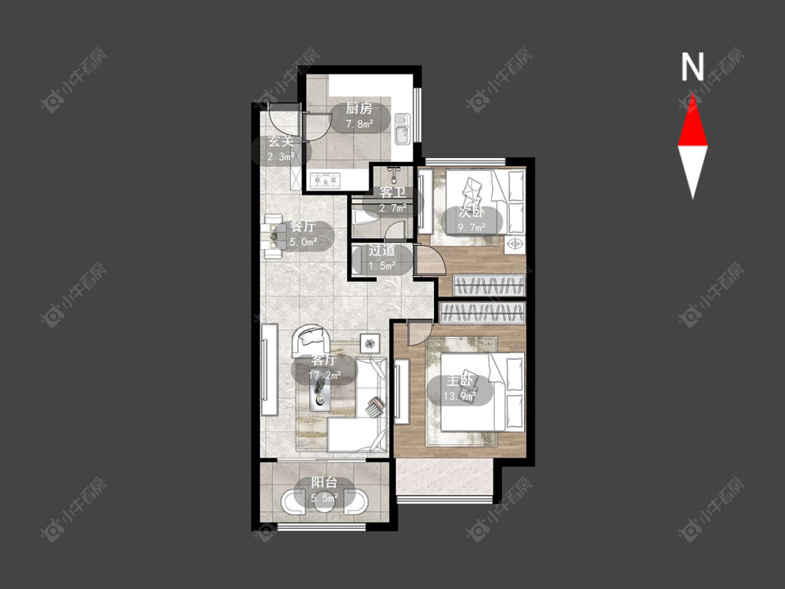 龙湖香醍时光房源户型图 常州龙湖香醍时光在售二手房源户型图_小牛看房