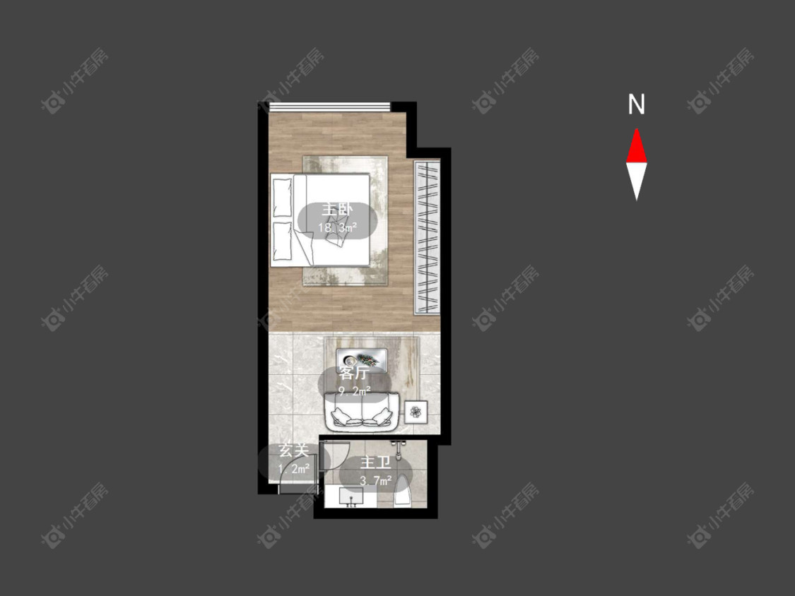 常州现代城在售二手房源户型图_小牛看房