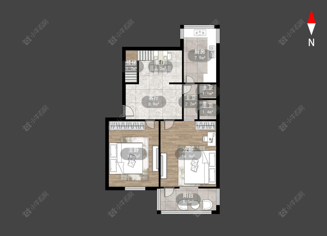 桃园路物资楼房源户型图 常州桃园路物资楼在售二手房源户型图_小牛看房