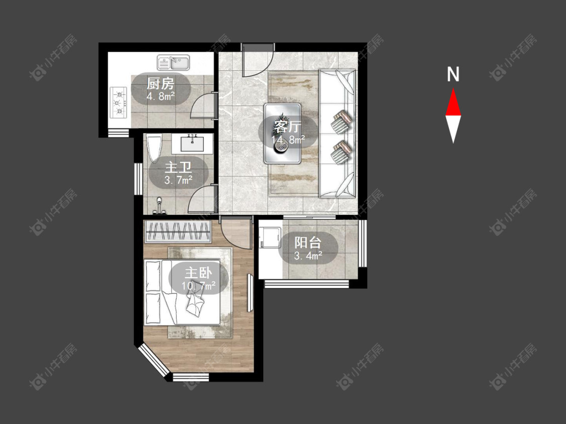 常州滨江明珠城东区在售二手房房源户型图_小牛看房