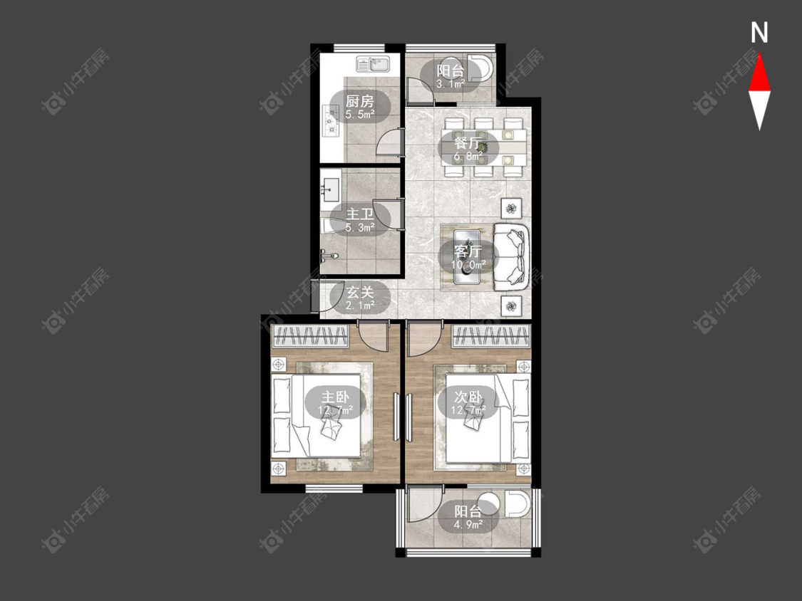 古方新村房源户型图 常州古方新村在售二手房源户型图_小牛看房