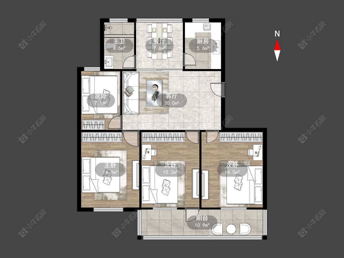 东园新村房源户型图 常州东园新村在售二手房源户型图_小牛看房