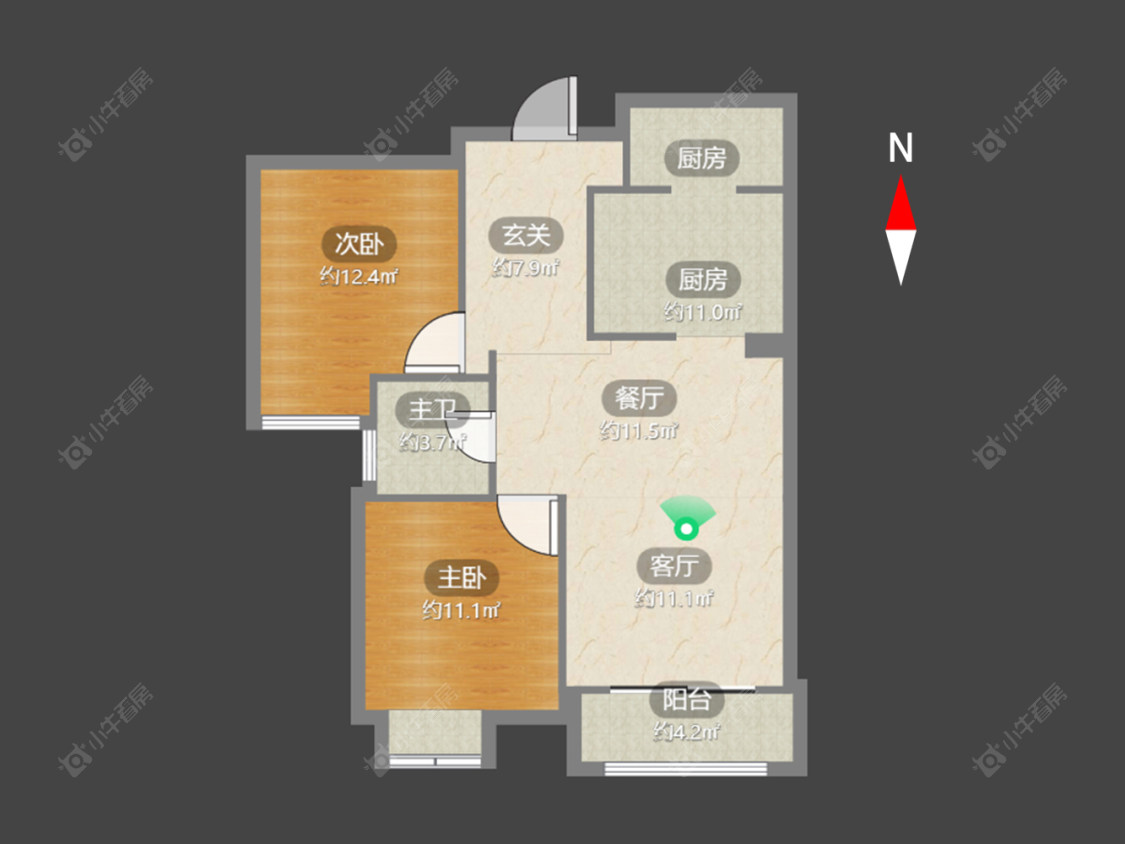 常州弘建壹品在售二手房源户型图_小牛看房