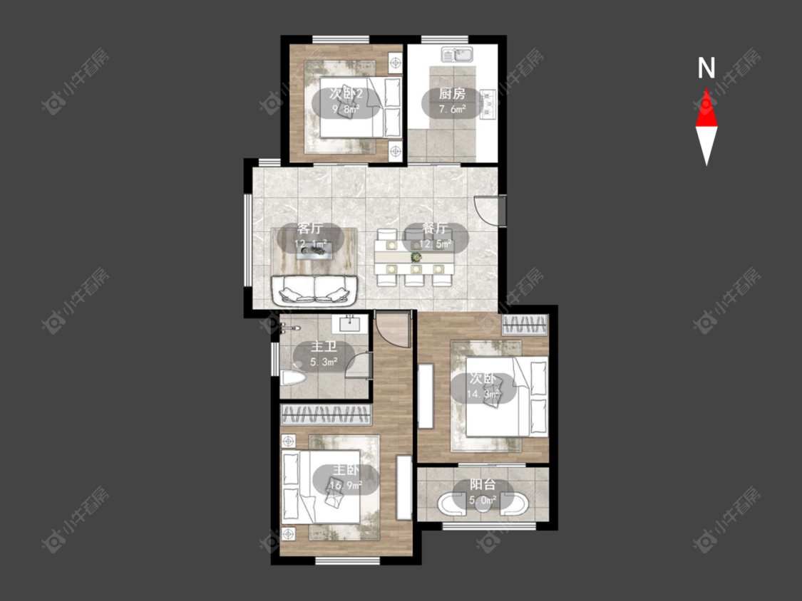 常州怡枫苑在售二手房源户型图_小牛看房