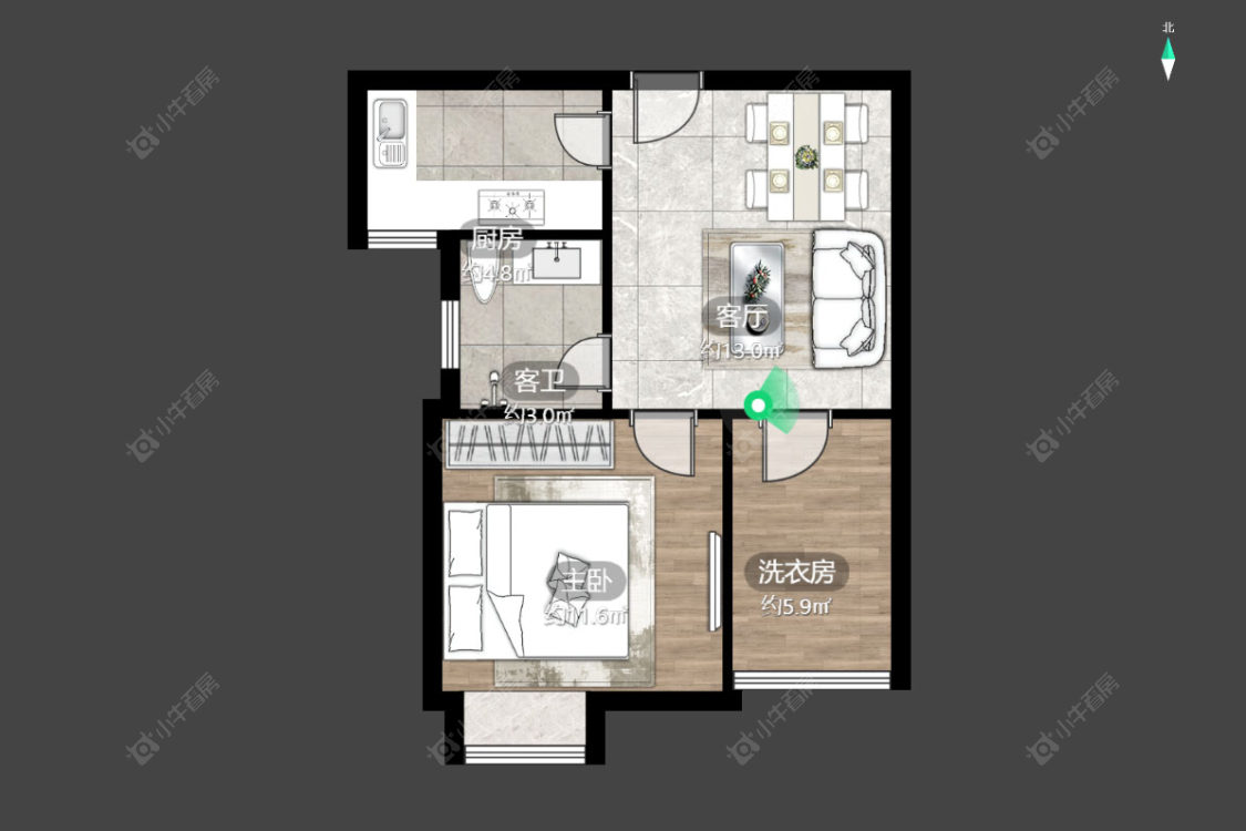 常州和平美景在售二手房源户型图_小牛看房