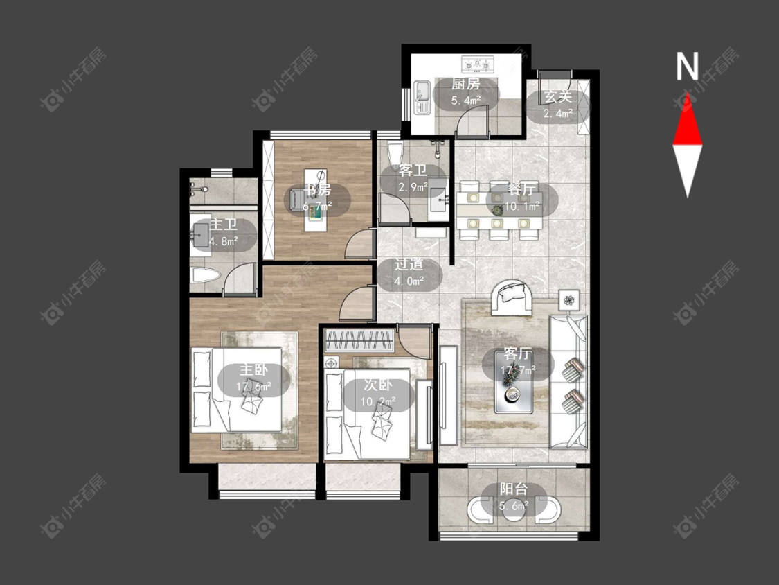 常州星悦花都在售二手房源户型图_小牛看房