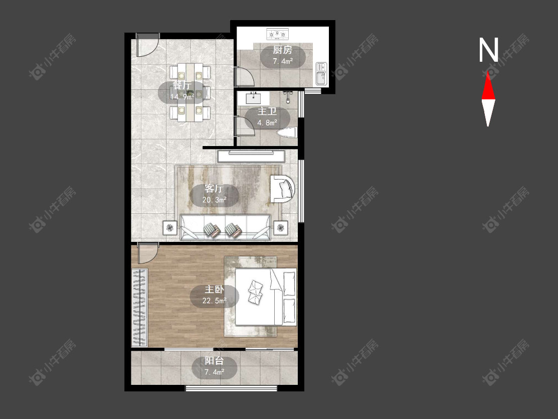 常州九洲新世界花苑在售二手房源户型图_小牛看房