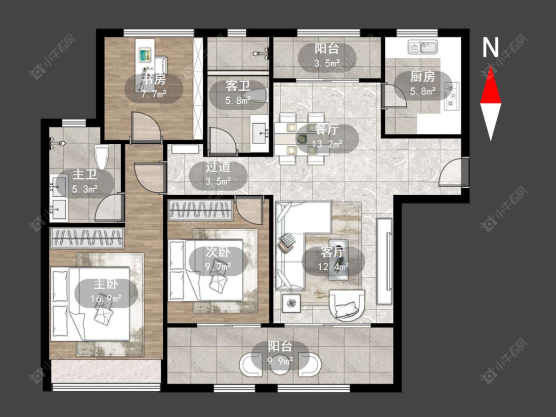 常州雅居乐凤凰台在售二手房源户型图_小牛看房
