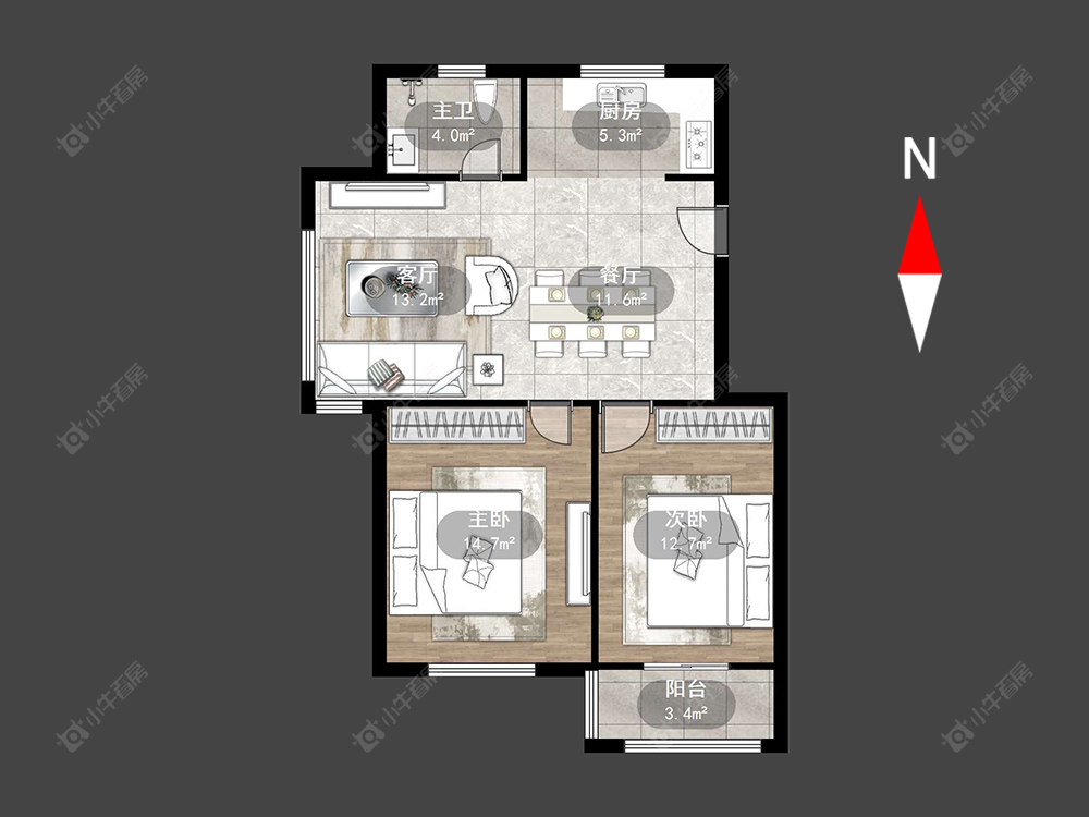 常州沈家花苑在售二手房源户型图_小牛看房