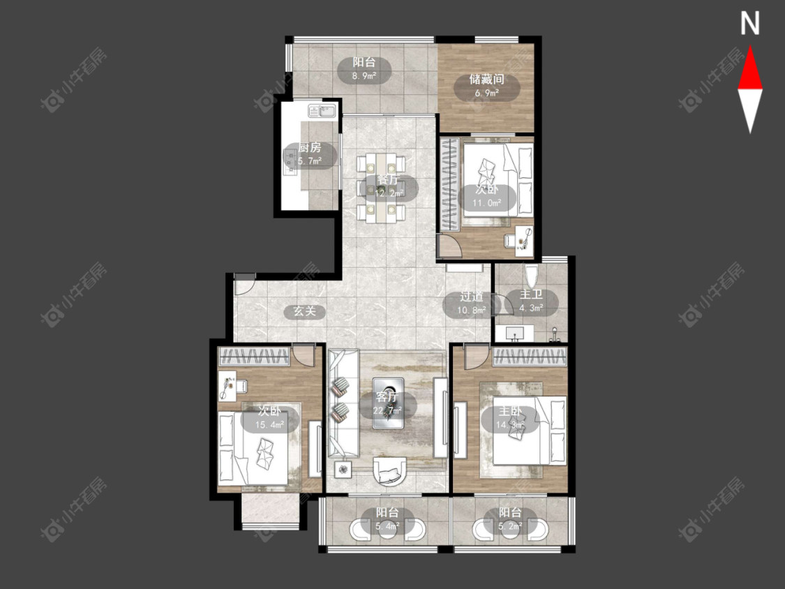 常州锦江丽都花园南区在售二手房源户型图_小牛看房