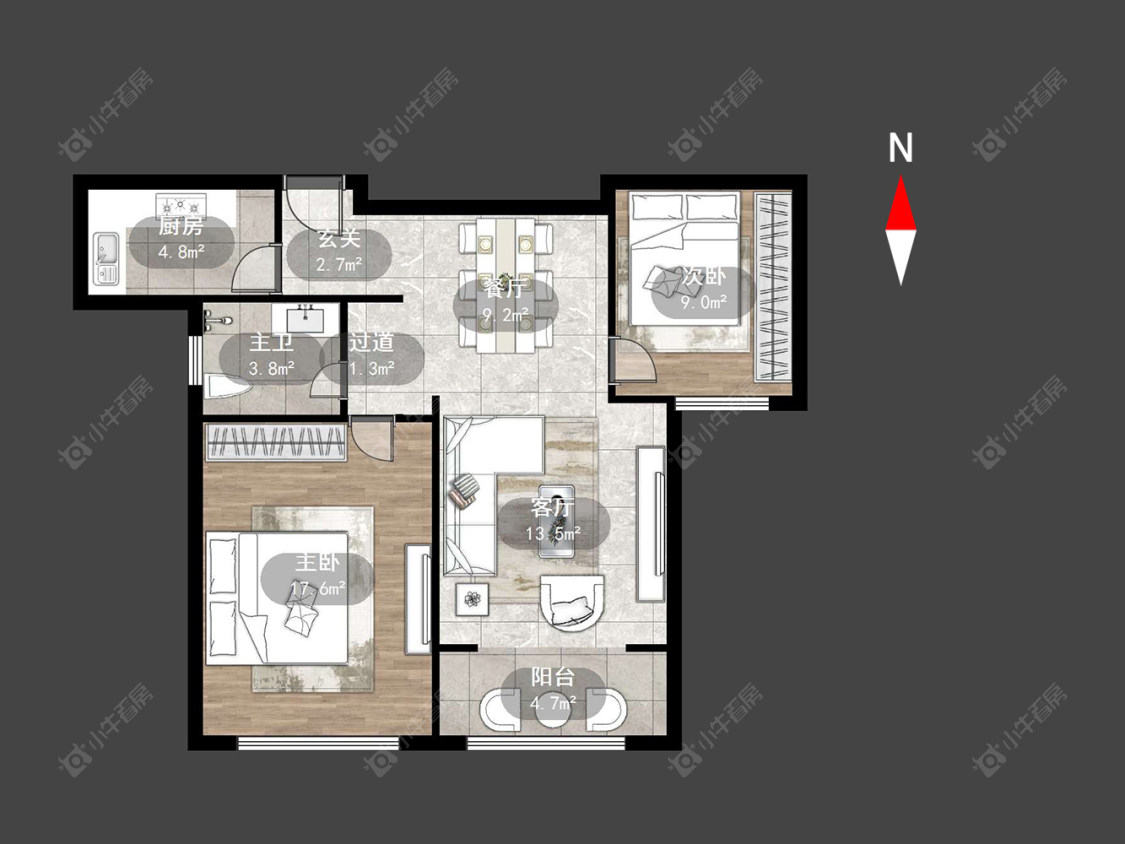 常州嘉禾尚郡在售二手房源户型图_小牛看房