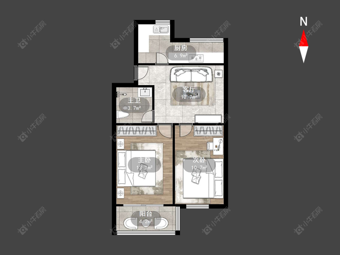 常州清潭六村在售二手房源户型图_小牛看房