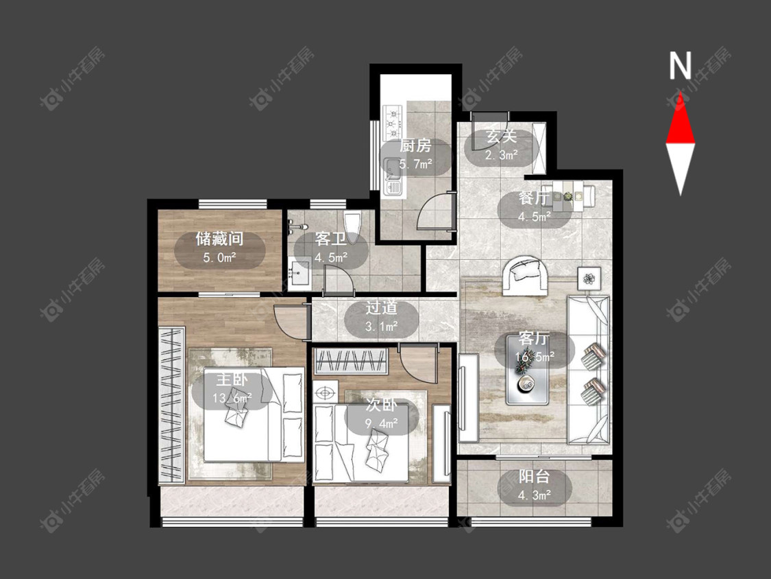 常州龙洲伊都在售二手房源户型图_小牛看房