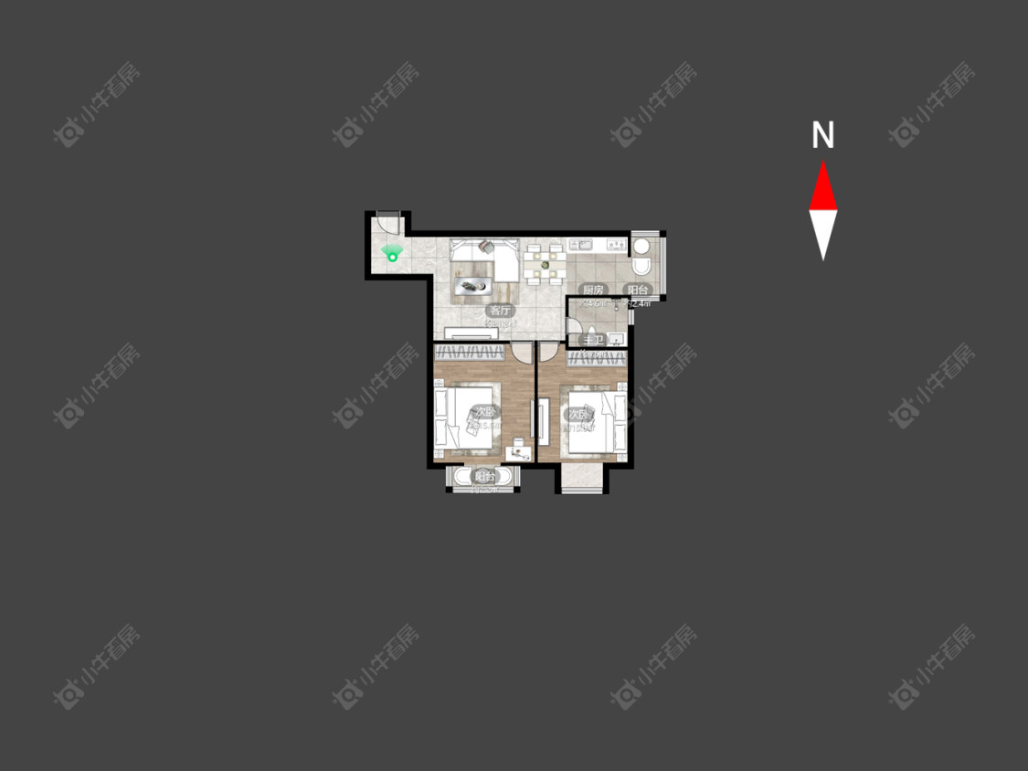 常州金鼎公寓在售二手房源户型图_小牛看房