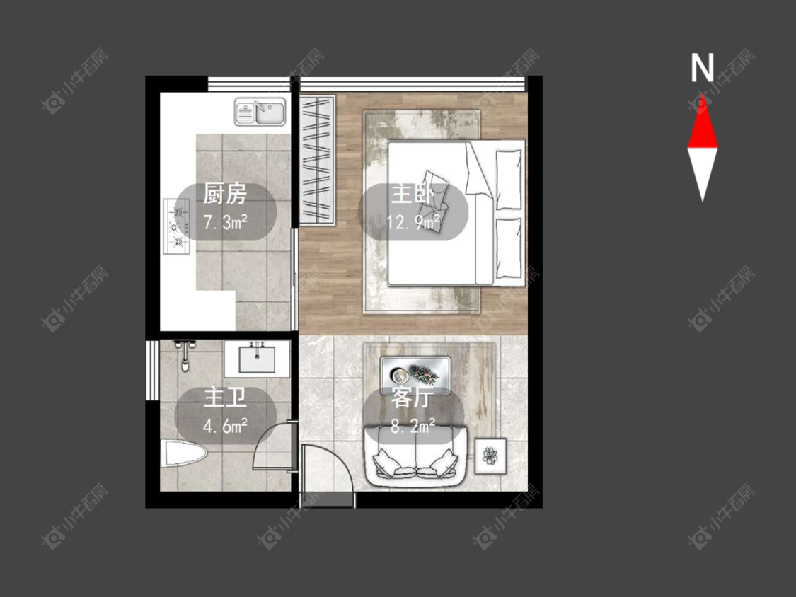 常州金百国际在售二手房源户型图_小牛看房