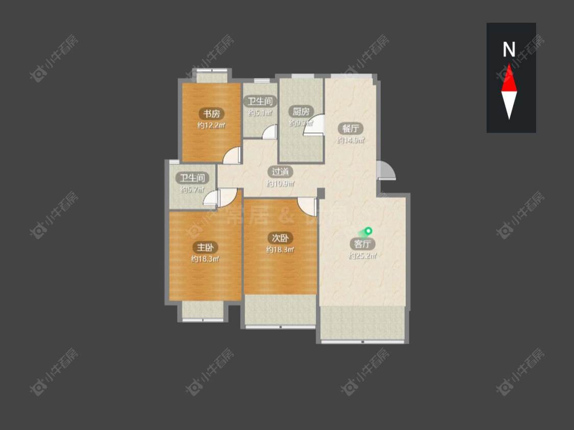 观景苑房源户型图 常州观景苑在售二手房源户型图_小牛看房