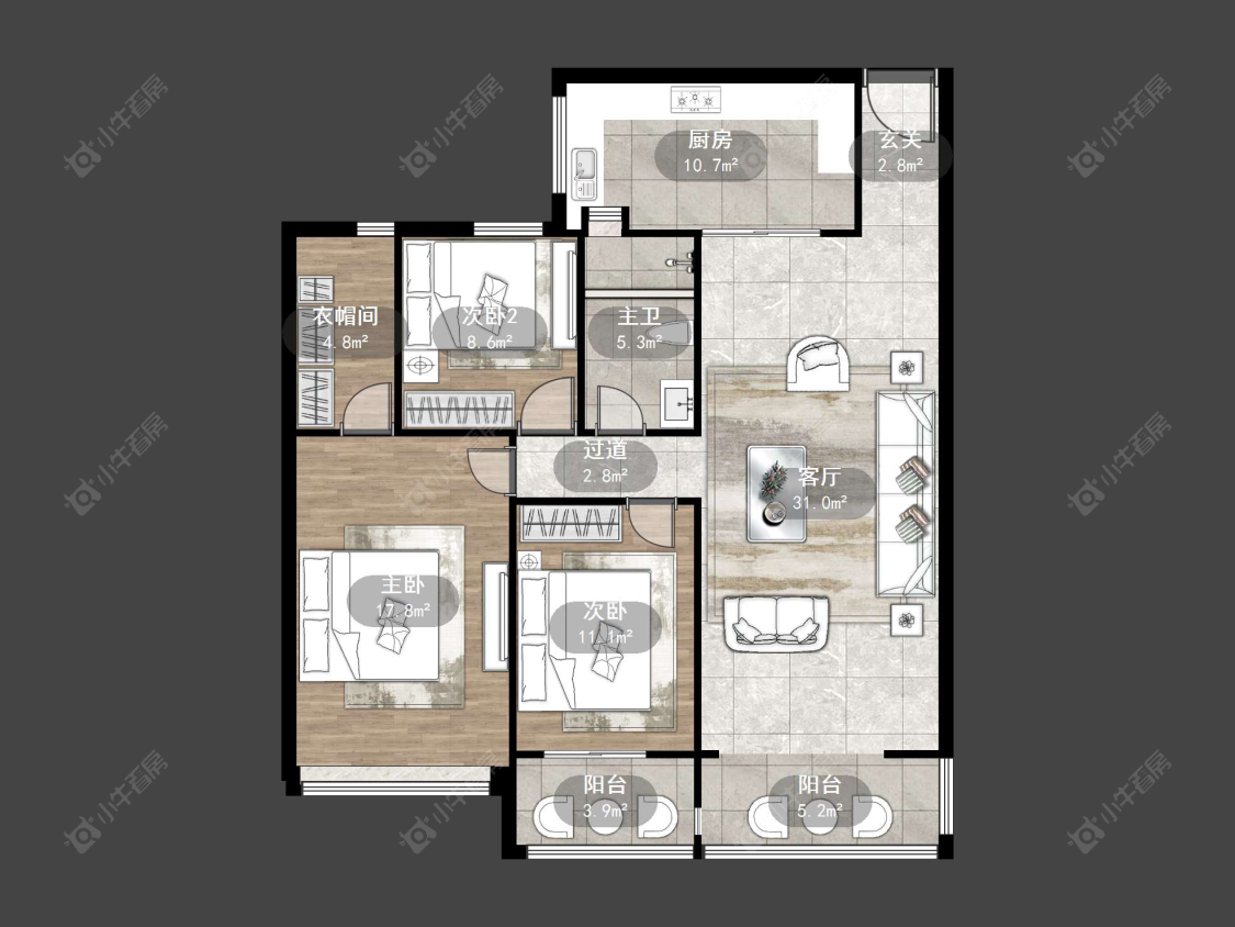 凤熹台房源户型图 丹阳凤熹台在售二手房源户型图_小牛看房