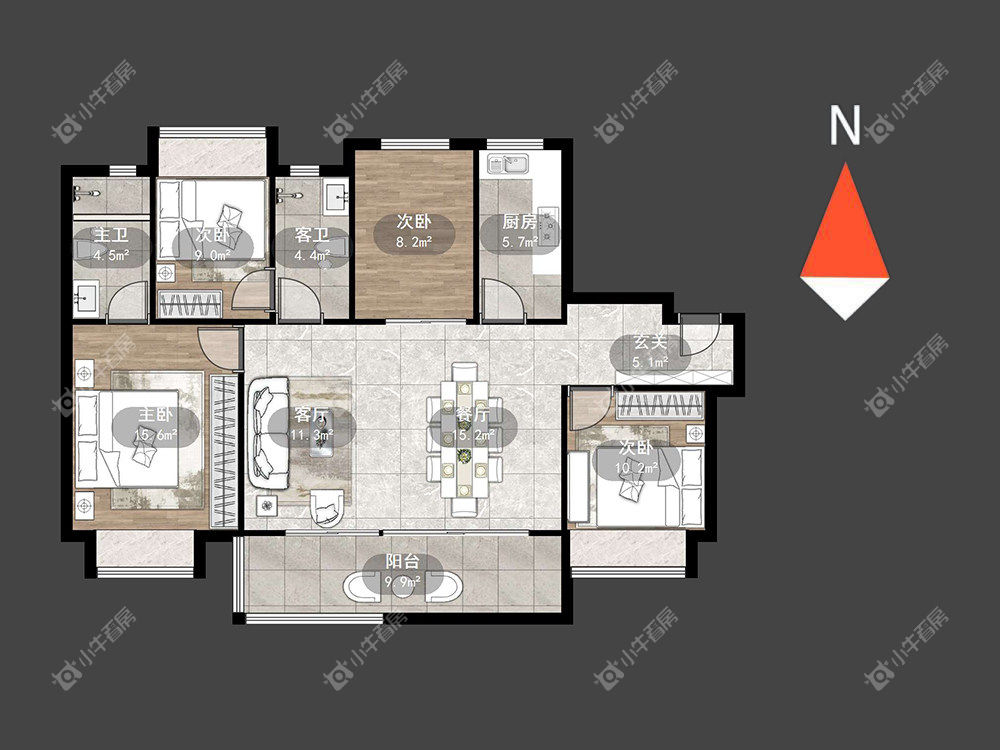 碧桂园都市森林房源户型图 常州碧桂园都市森林在租房源户型图_小牛看房