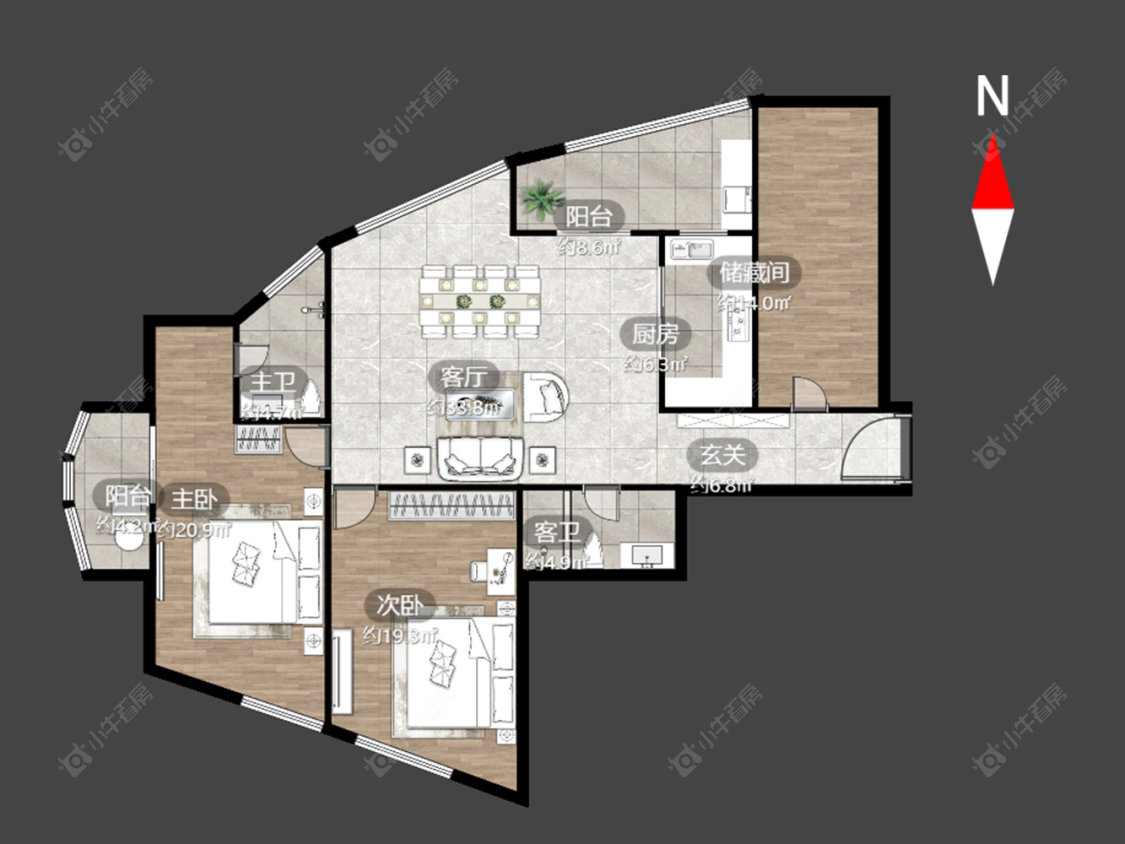 道生中心房源户型图 常州道生中心在售二手房源户型图_小牛看房