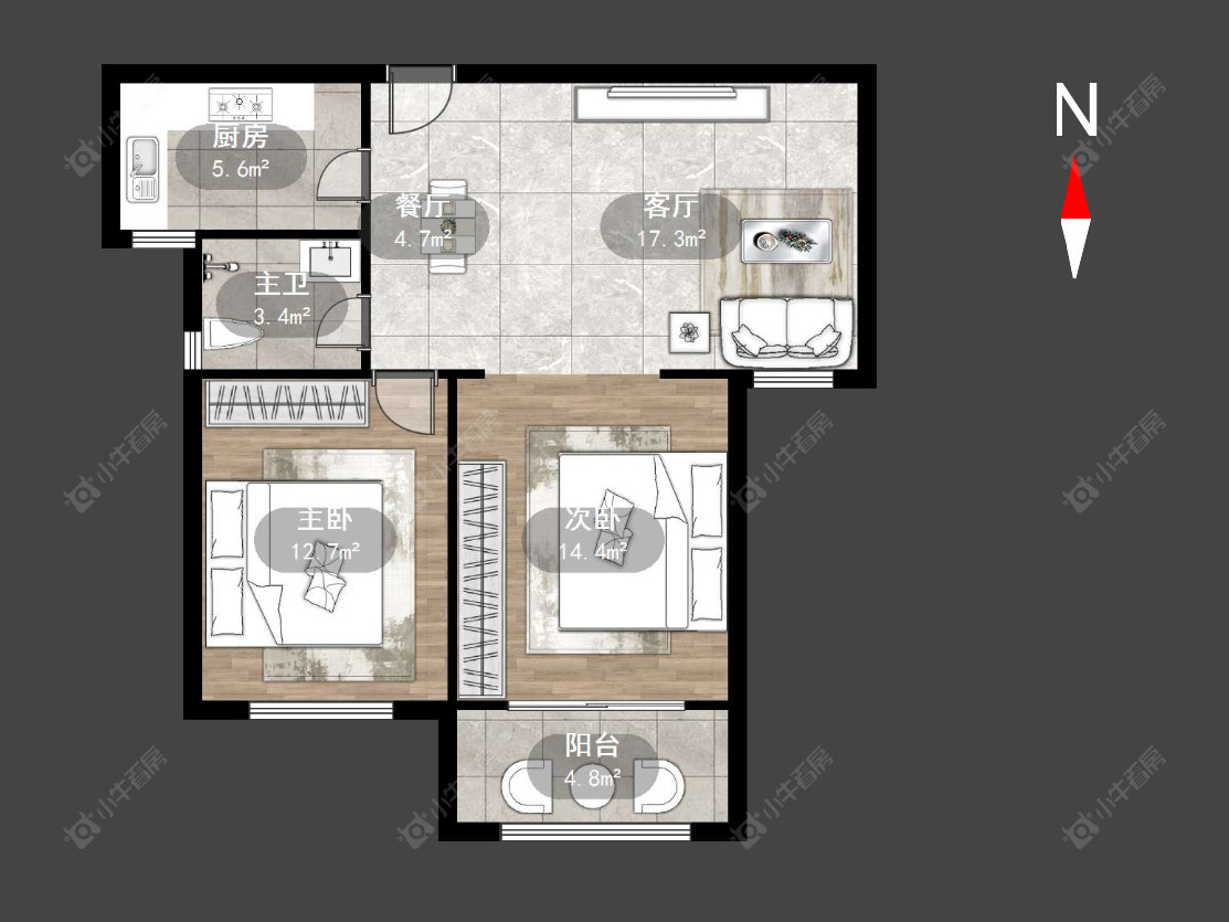 常州和平国际在售二手房源户型图_小牛看房