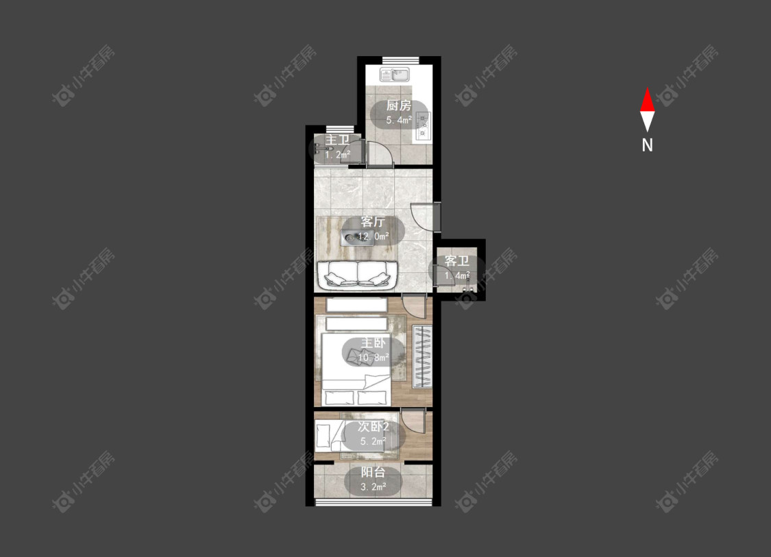 常州新丰街西楼在售二手房房源户型图_小牛看房