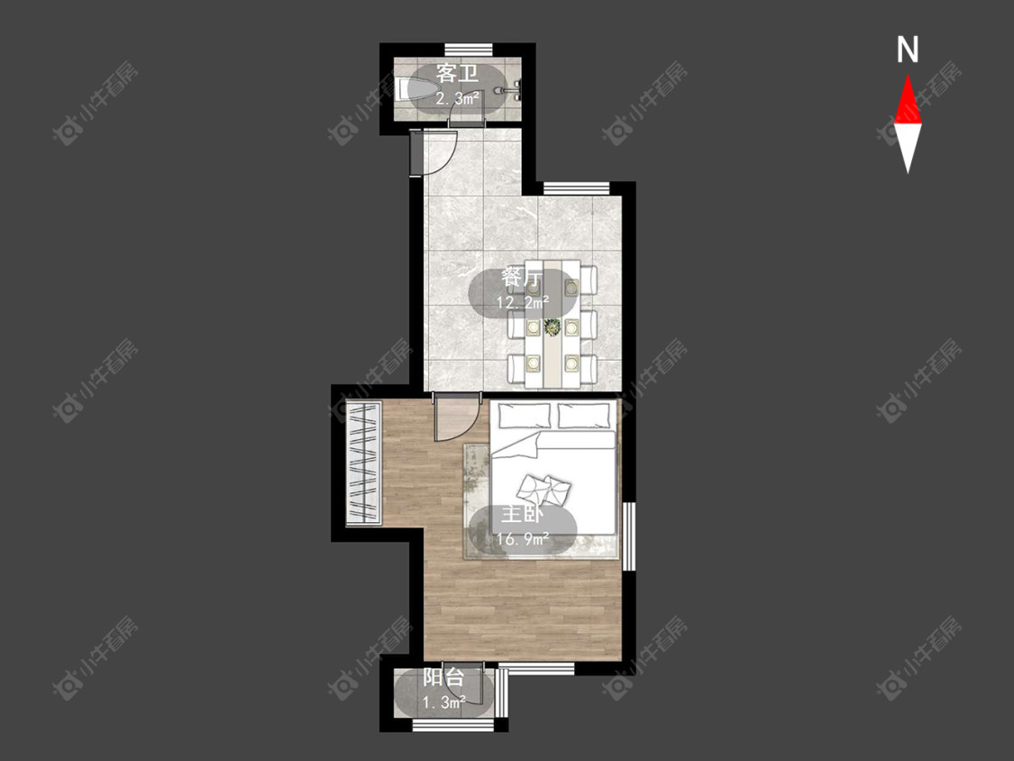 常州工房北区在售二手房房源户型图_小牛看房
