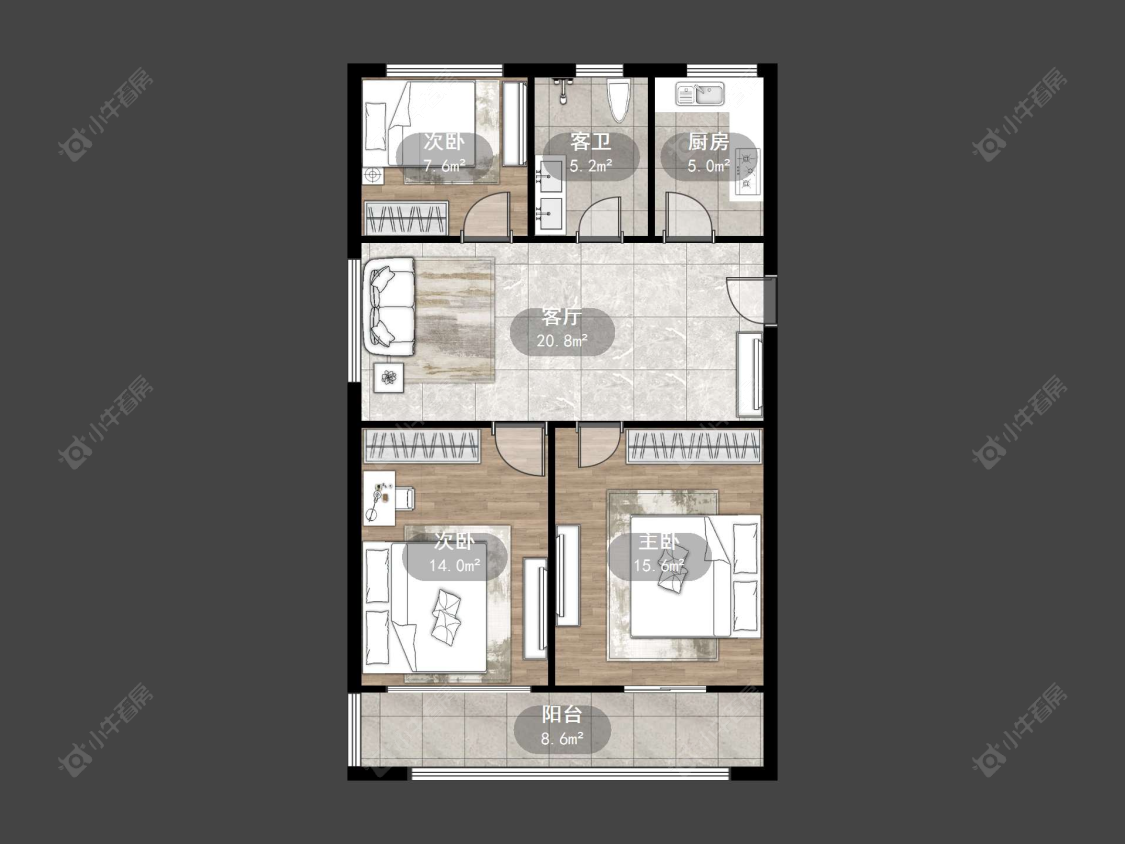丹阳幸福小区在售二手房源户型图_小牛看房