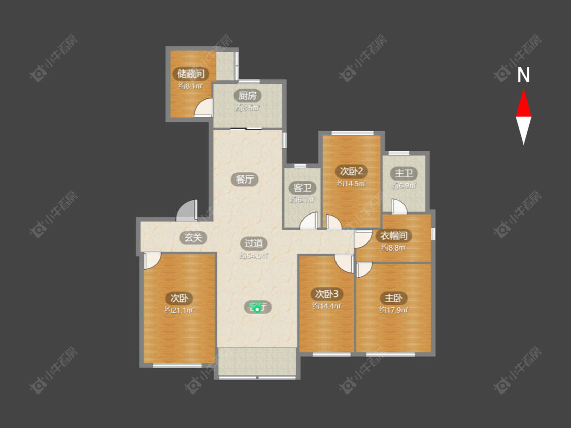 常州龙湖香醍漫步南区在售二手房源户型图_小牛看房