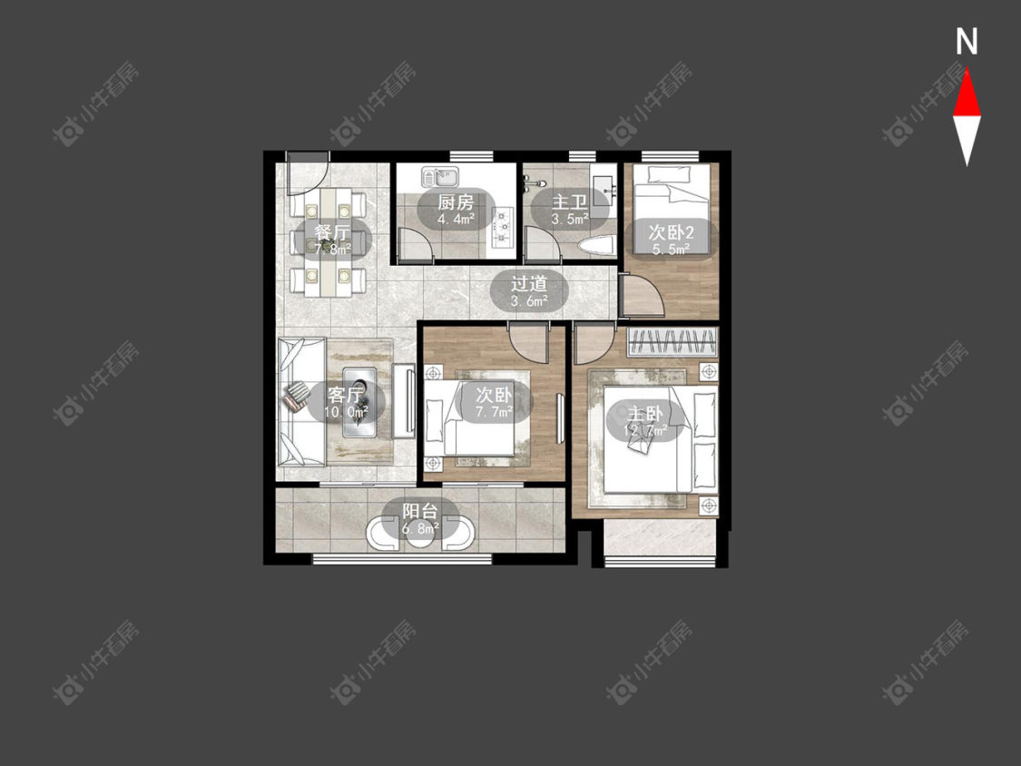 清云澜湾A区房源户型图 常州清云澜湾A区在售二手房源户型图_小牛看房