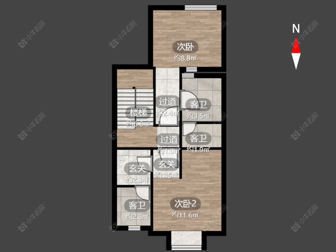 常州东渡伊顿小镇在售二手房源户型图_小牛看房