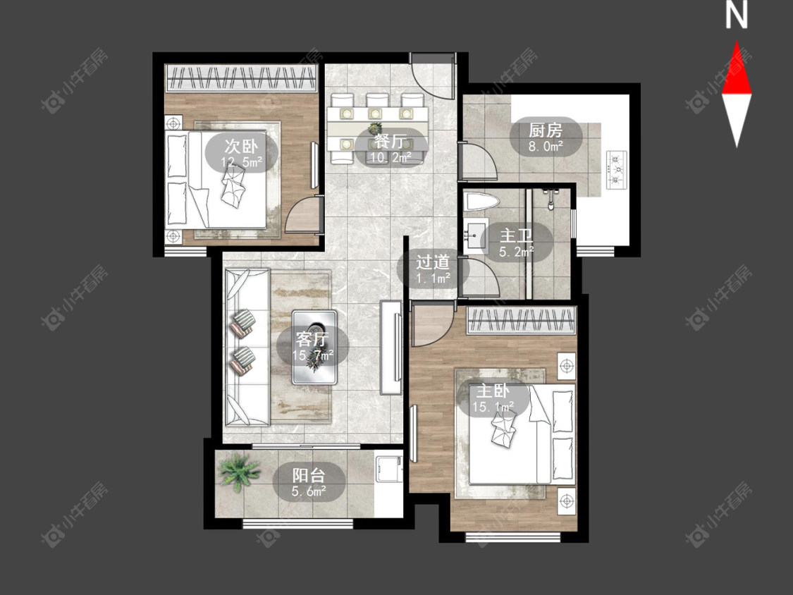 常州紫韵香庭一期2室2厅1卫在售二手房房源图片
