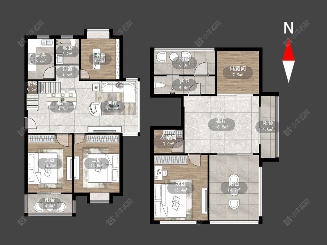 常州都市桃源二期在售二手房源户型图_小牛看房
