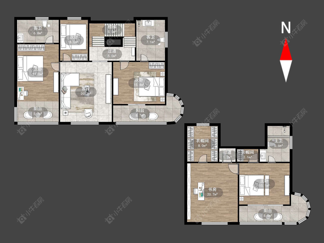 常州翠竹别墅居在售二手房源户型图_小牛看房